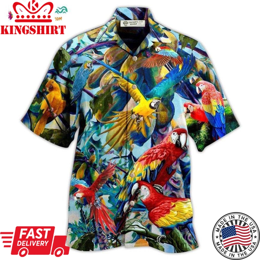 Parrot Really Likes Papaya Hawaiian Shirt