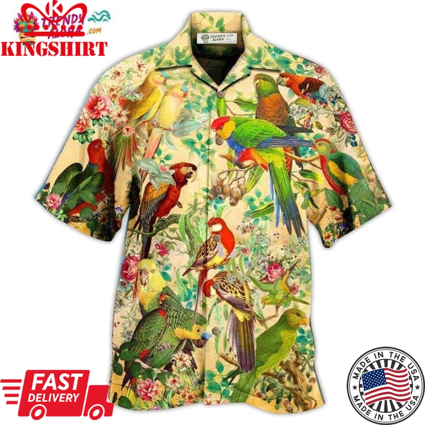 Parrot Vintage Interesting Hawaiian Shirt