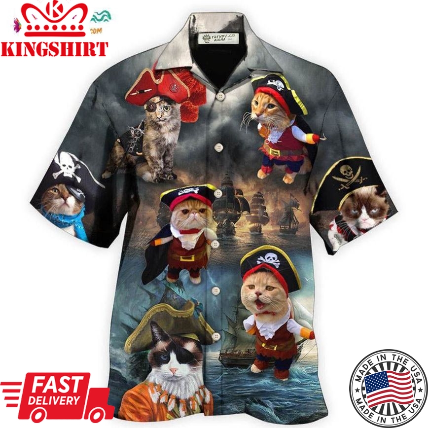 Pirate Cat Style So Cute Hawaiian Shirt