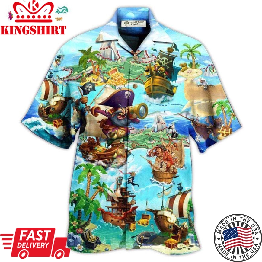 Pirate It Is Time Of Treasure Hunting Hawaiian Shirt