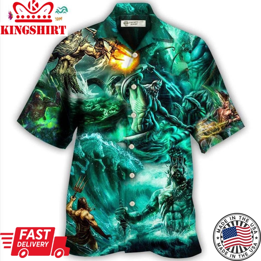 Poseidon The God Of Seas Style Hawaiian Shirt