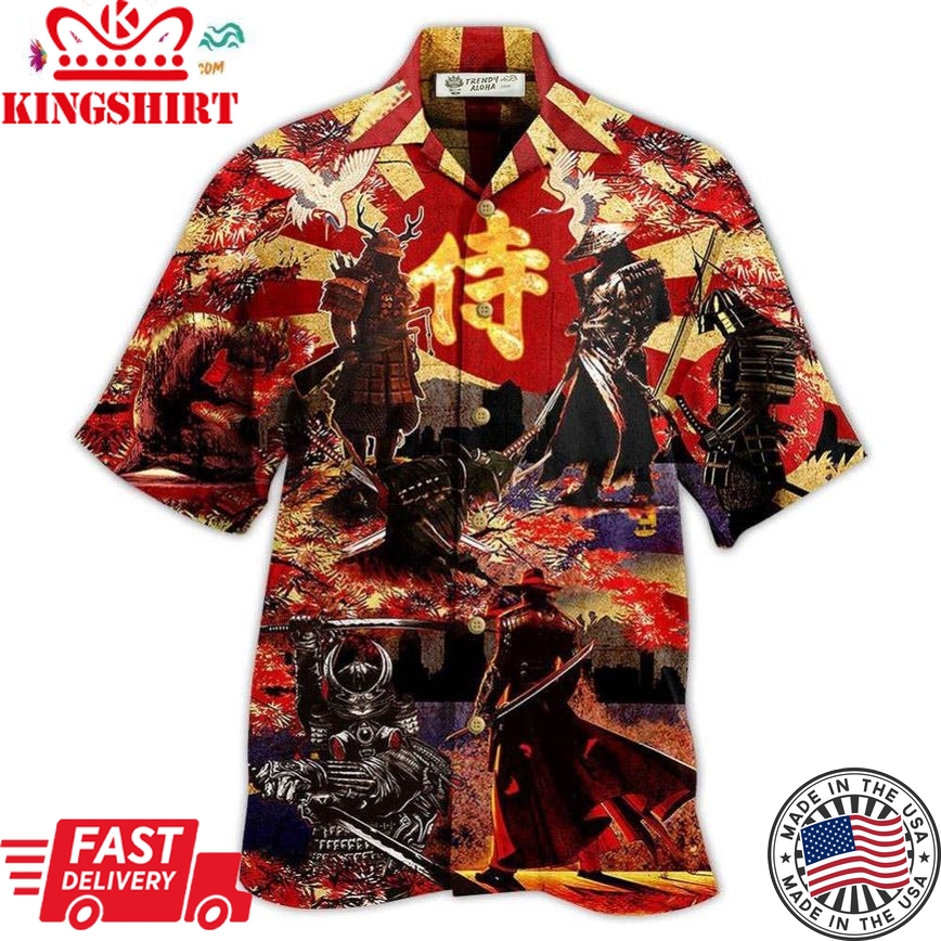 Samurai Don'T Fear Of Death Fear The Unlived Life Samurai Hawaiian Shirt