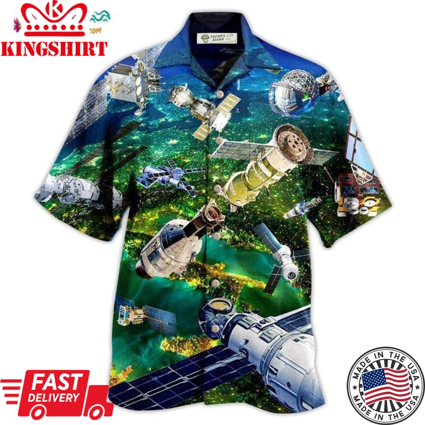 Satellite I Need More Space Hawaiian Shirt