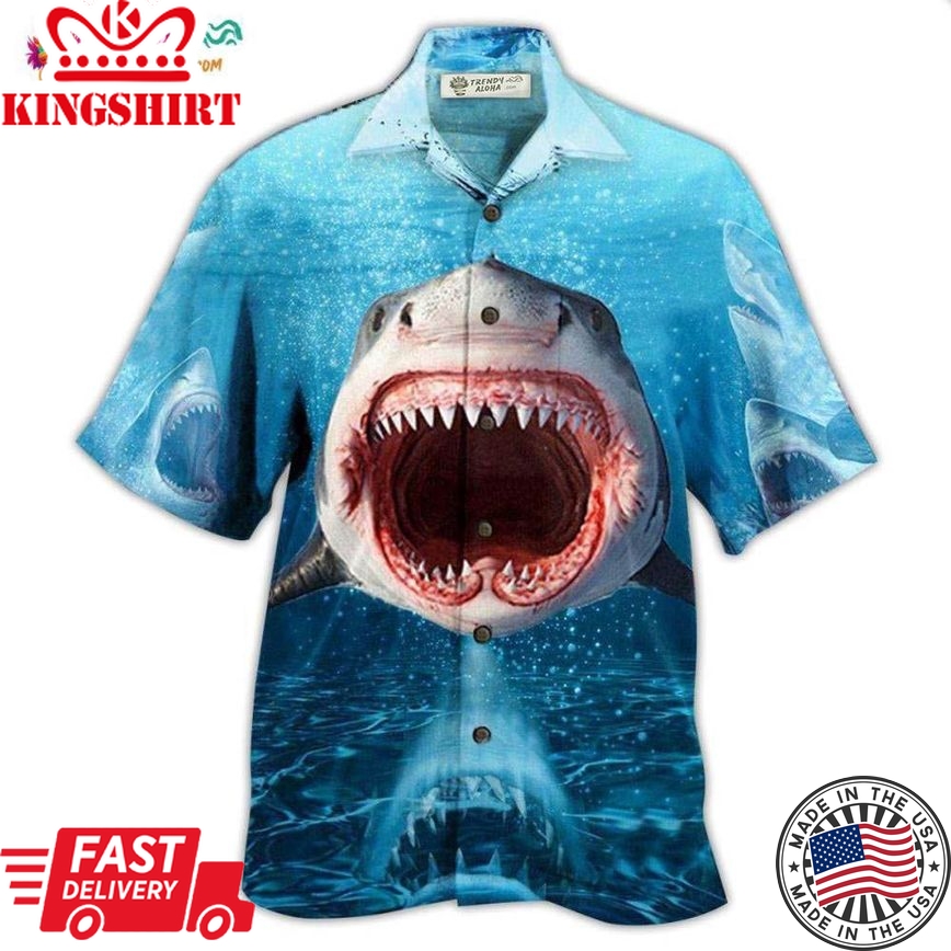 Shark Show Your Teeth Hawaiian Shirt