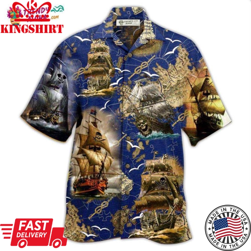 Ship Amazing Pirate Ship Hawaiian Shirt