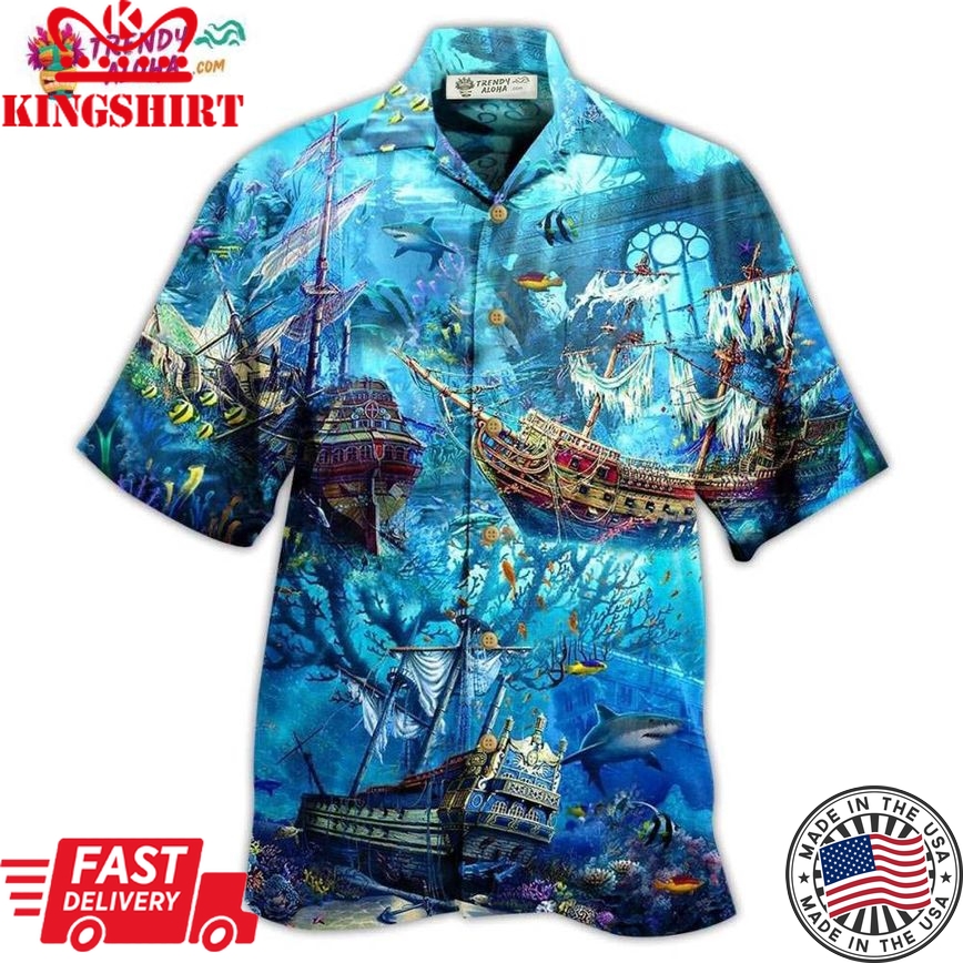 Ship Underwater Treasures The Forgotten Ship Hawaiian Shirt