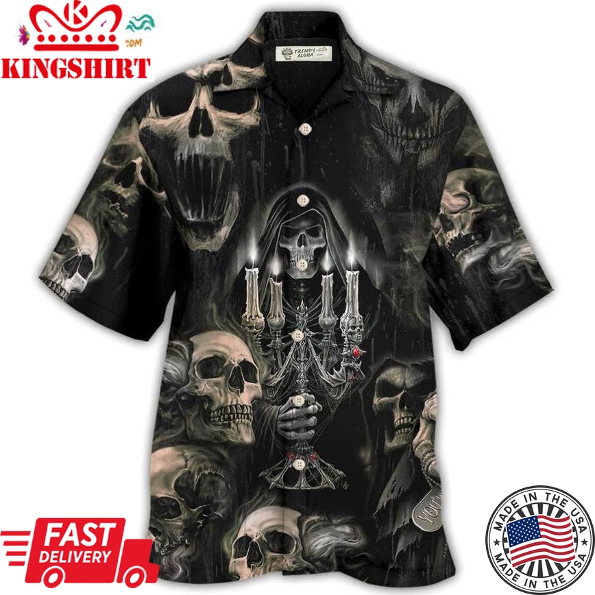 Skull Horror Skull Movies Hawaiian Shirt