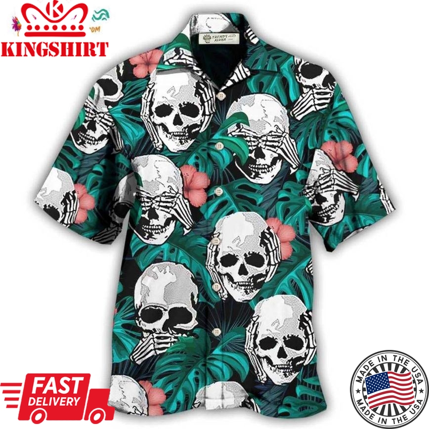 Skull Love Beautiful Life Hawaiian Shirt