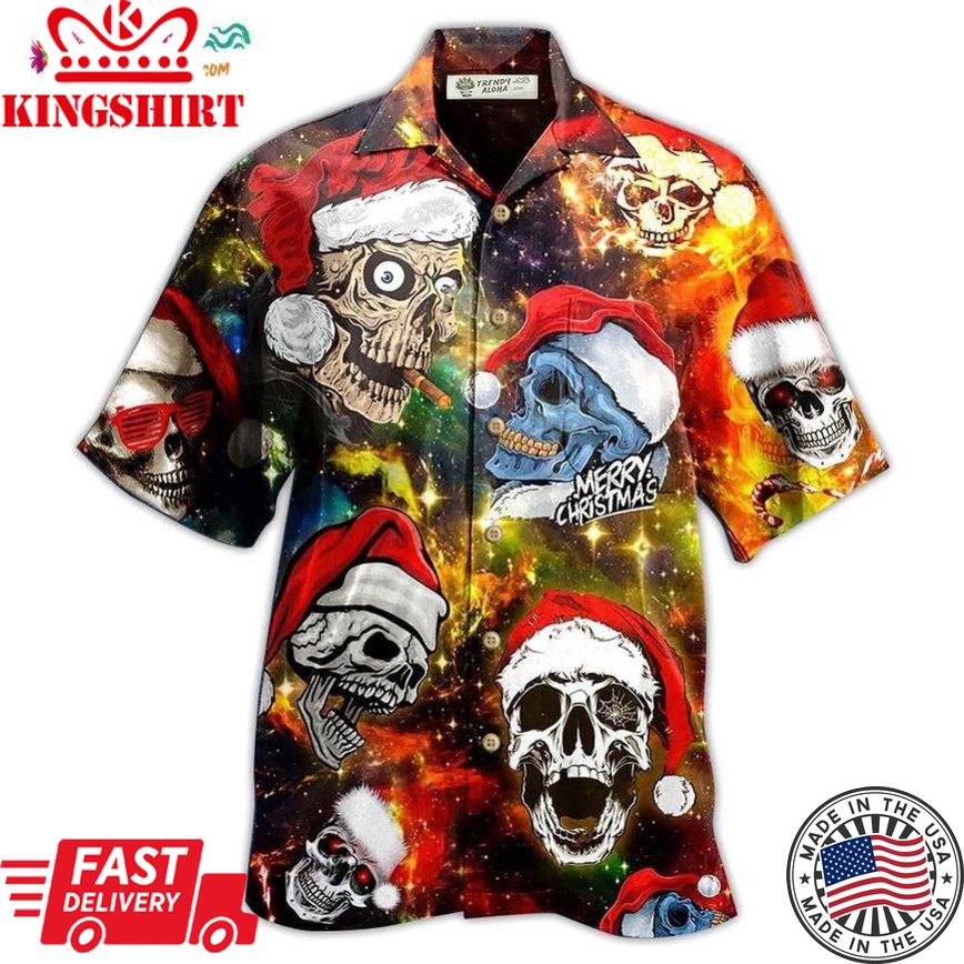 Skull Love Christmas Hawaiian Shirt