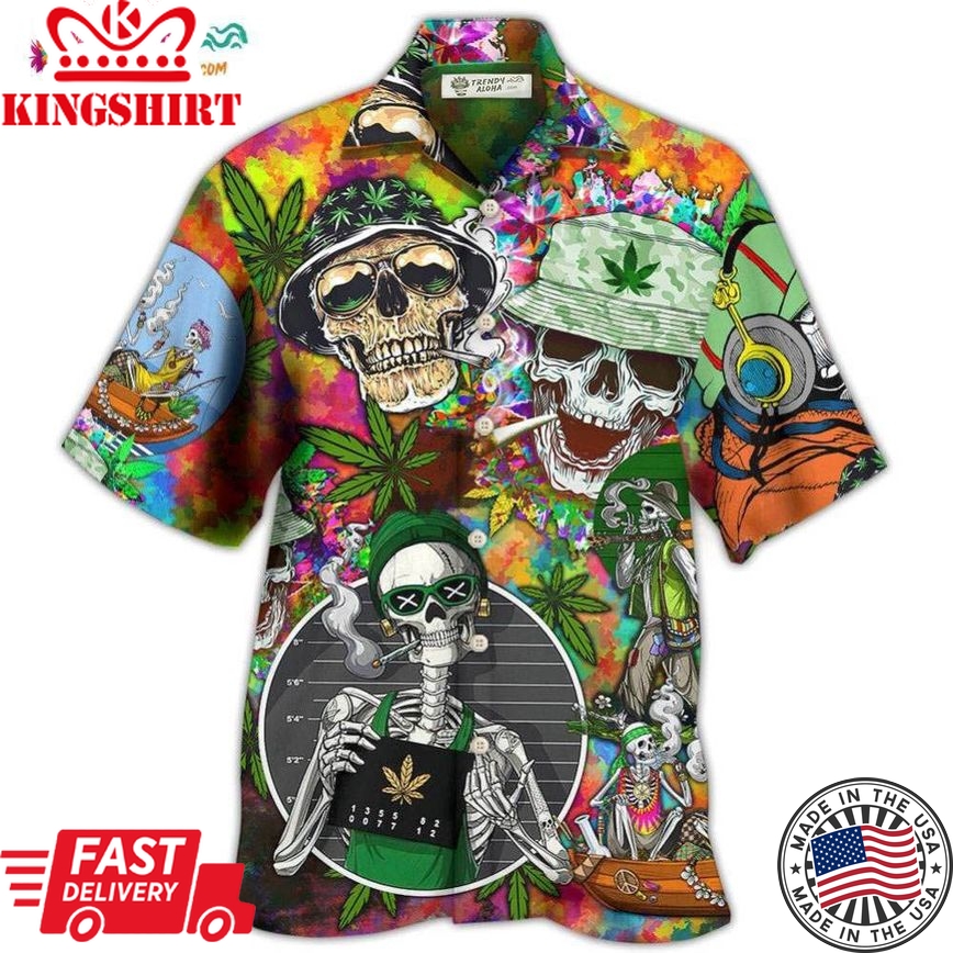 Skull Love Life So Hight Hawaiian Shirt