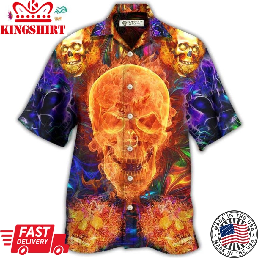 Skull Love Life We Love Hawaiian Shirt