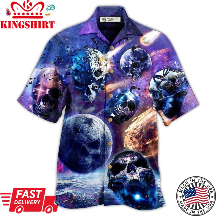 Skull Planet Galaxy Hawaiian Shirt