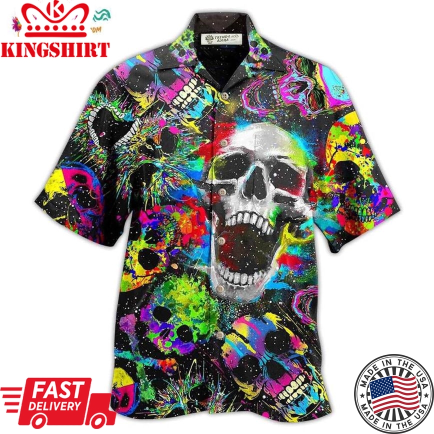 Skull Scare Cool Style Hawaiian Shirt