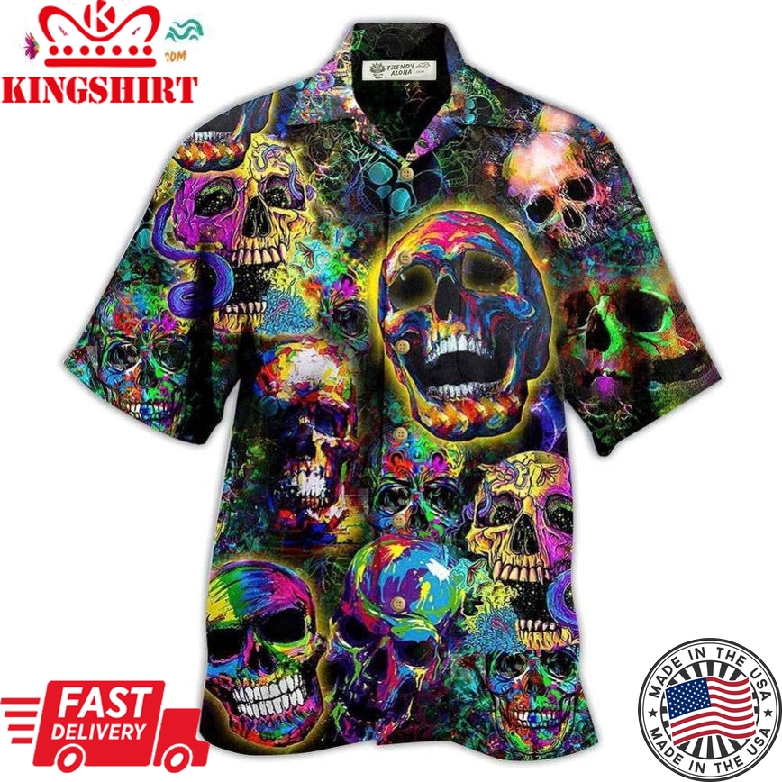 Skull Smiley Hawaiian Shirt