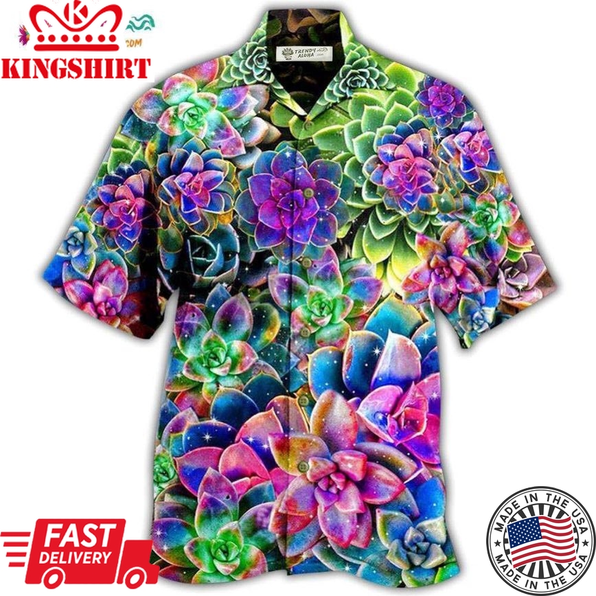 Succulent Flowers Succulents Are Planttastic Hawaiian Shirt