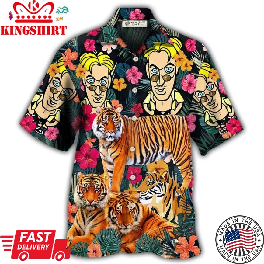 Tiger Be A Jungle Tiger And Comics-Figure Hawaiian Shirt