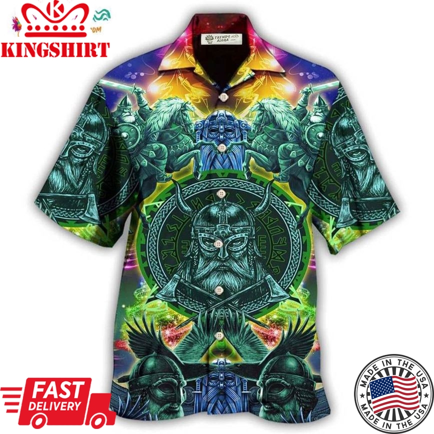 Viking Green Cool Christmas Style Hawaiian Shirt