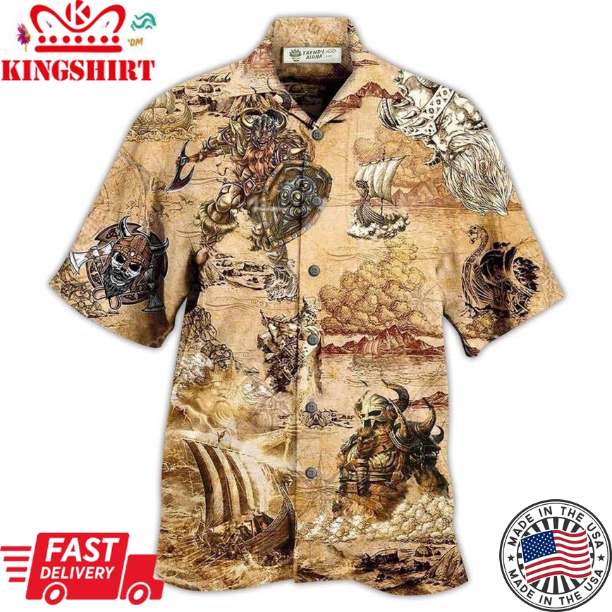 Viking Map War Hawaiian Shirt