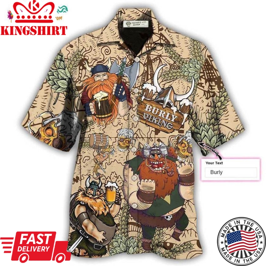 Viking Victory Style Personalized Hawaiian Shirt