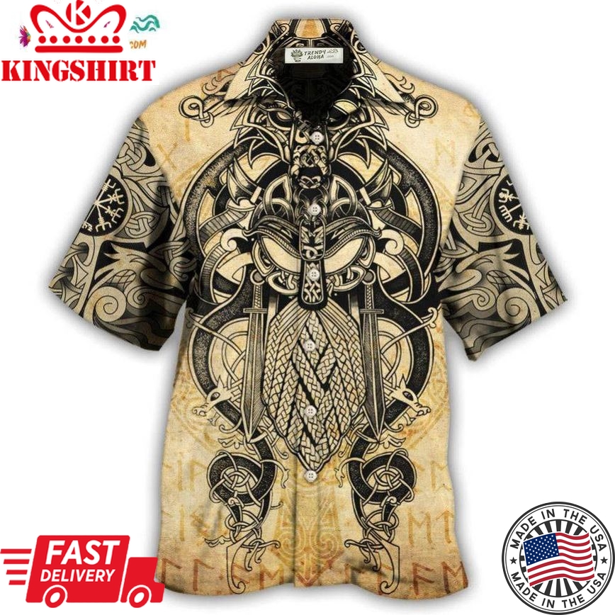 Viking Warrior Blood Pattern Cool Style Hawaiian Shirt