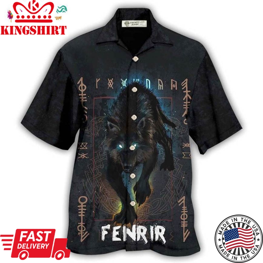 Viking Wolf Fenrir Hawaiian Shirt