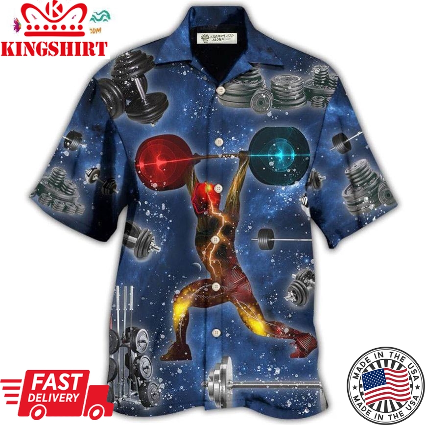 Weightlifting Power Galaxy Hawaiian Shirt