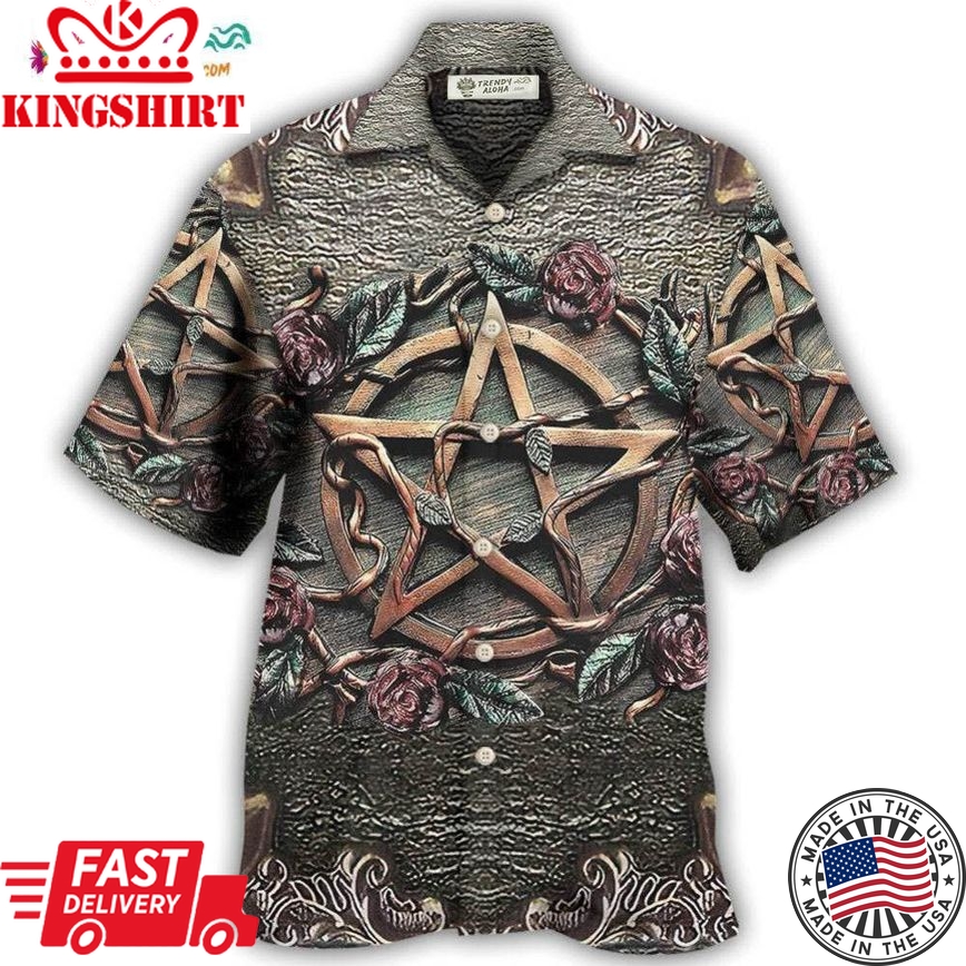 Wicca Halloween Amazing Mystical Witch Hawaiian Shirt