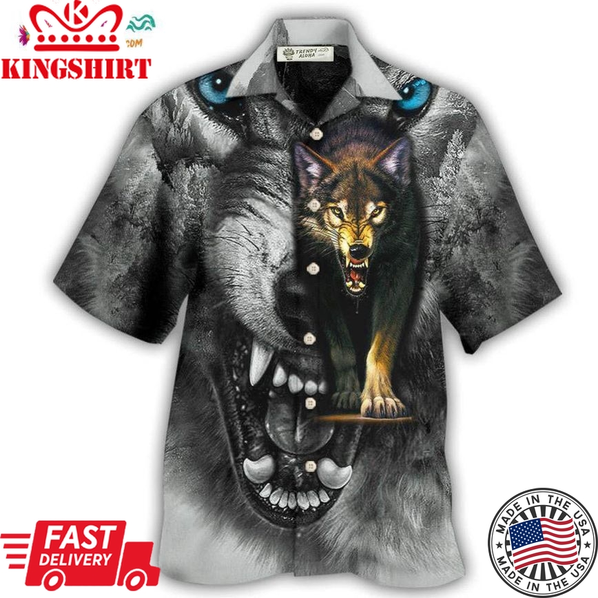 Wolf Quitting Is Not Hawaiian Shirt