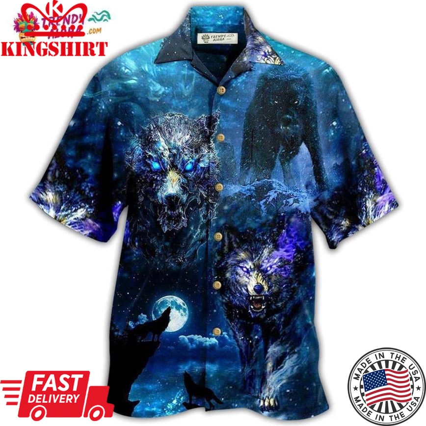 Wolf What Doesn'T Kill Me Better Run Fast Hawaiian Shirt