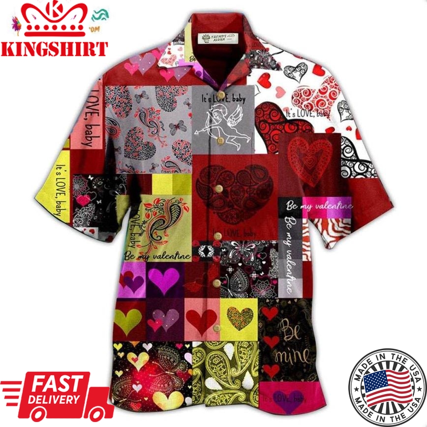 Women'S Day, Valentine Gift Beautiful Heart Paisley Hawaiian Shirt