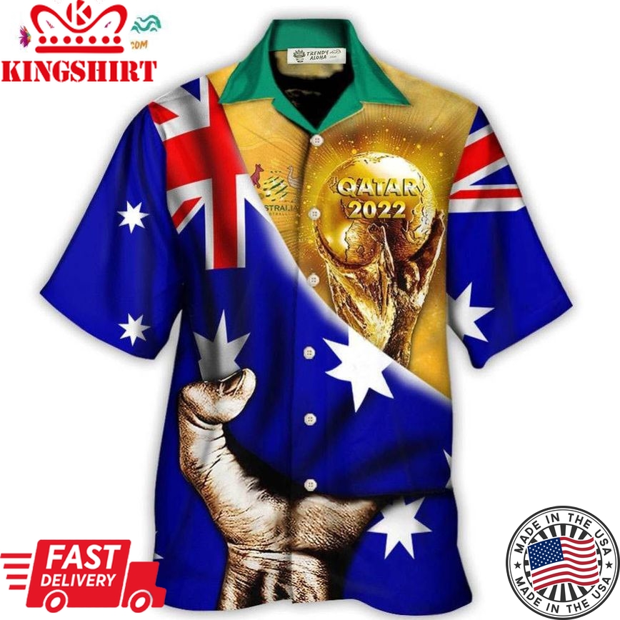 World Cup Qatar 2022 Australia Will Be The Champion Flag Vintage Hawaiian Shirt