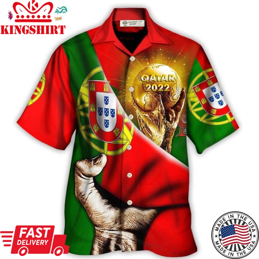 World Cup Qatar 2022 Portugal Will Be The Champion Flag Vintage Hawaiian Shirt