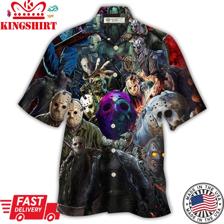 Zombie Seiral Killers Jason Zombie Hawaiian Shirt