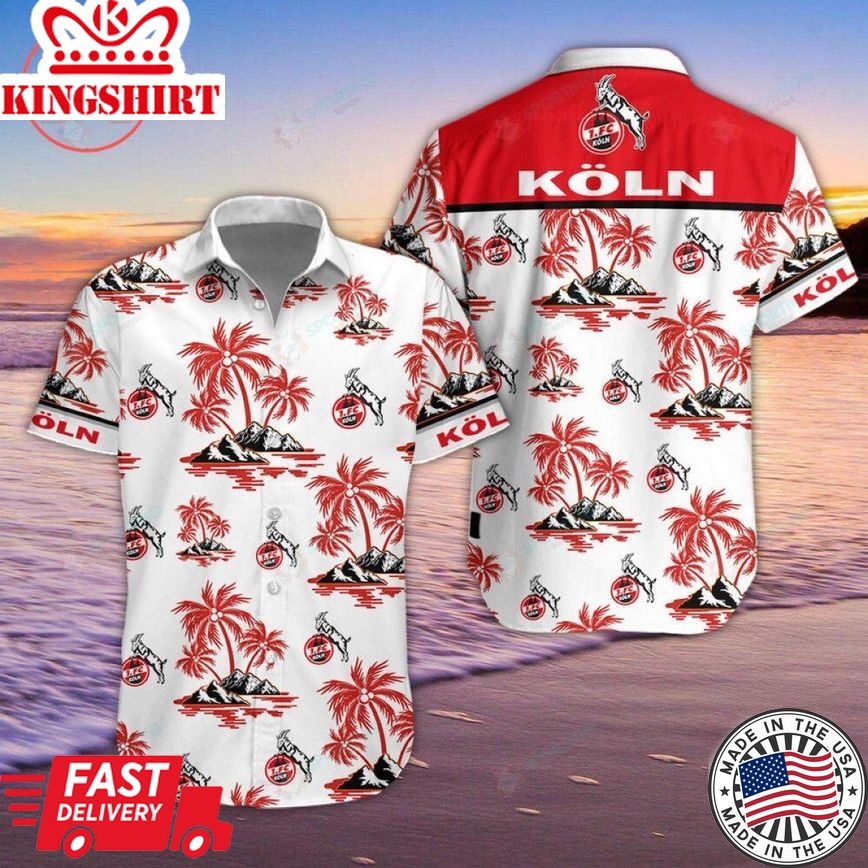 1. Fc K?Ln Coconut Tree Trendy Hawaiian Shirt Aloha Shirt