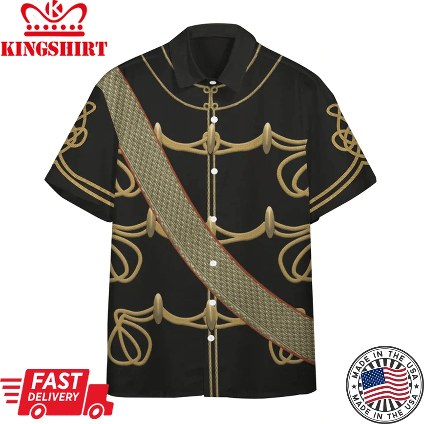 3D 7Th Hussars Costume Short Sleeve Shirt, Trendy Hawaiian Shirt For Men, Women