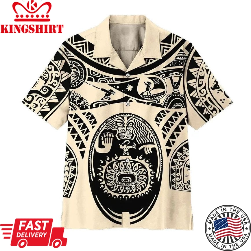 3D A Demigod Of Hawaii Tatto Hawaii Shirt Short Sleeve Hawaiian Shirt Aloha For Summer