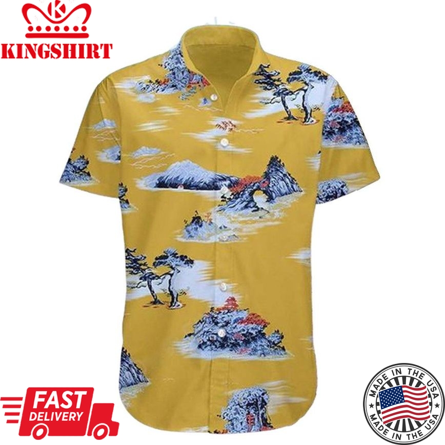 3D Brad Pitt Cliff Booth In Once Up On A Time In Hollywood Hawaii Shirt