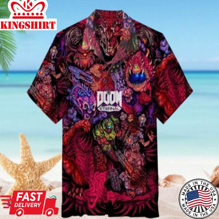 3D Doom Eternal Hawaiian Shirt