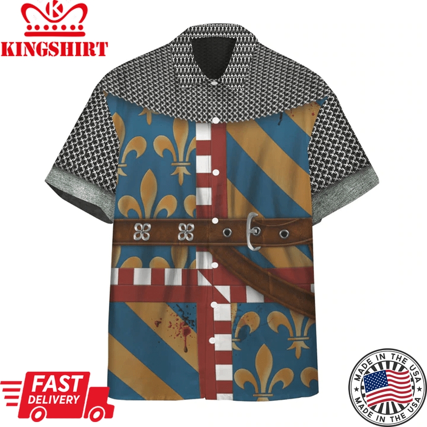 3D French Cavalier Custom Short Sleeve Shirt, Trendy Hawaiian Shirt For Men, Women