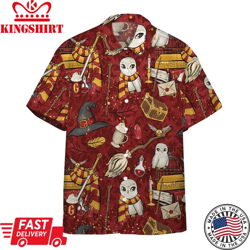 3D H.P Gryffindor Custom Hawaii Shirt