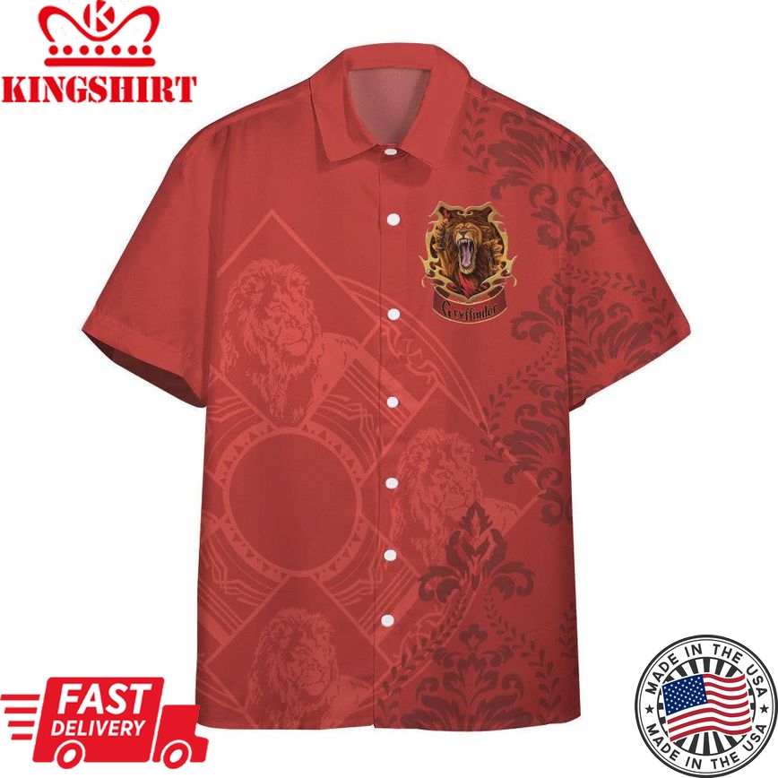 3D H.P Gryffindor Summer Vibe Custom Hawaiian Shirt