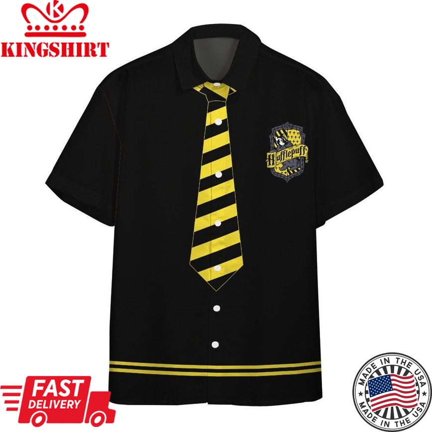 3D H.P Hufflepuff Custom Hawaiian Shirt