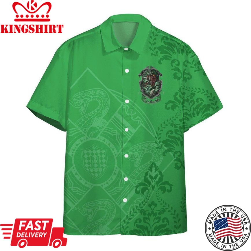 3D H.P Slytherin Summer Vibe Custom Hawaiian Shirt