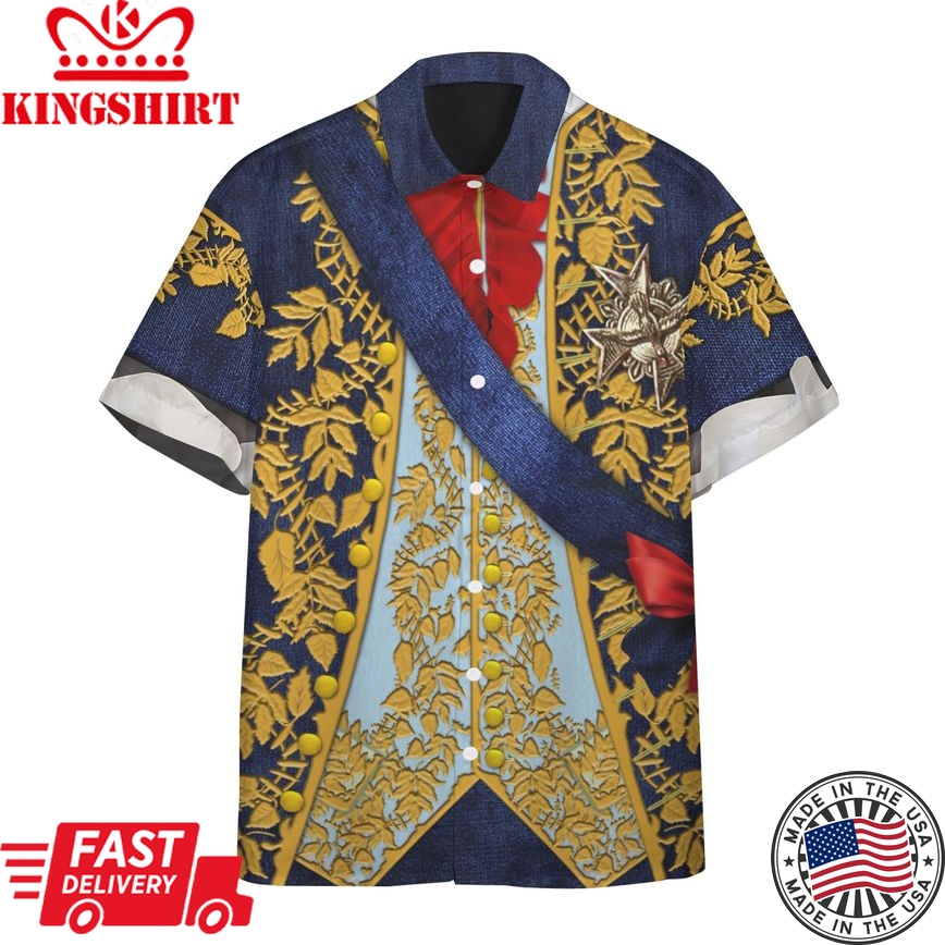 3D Louis Xv Custom Short Sleeve Shirt