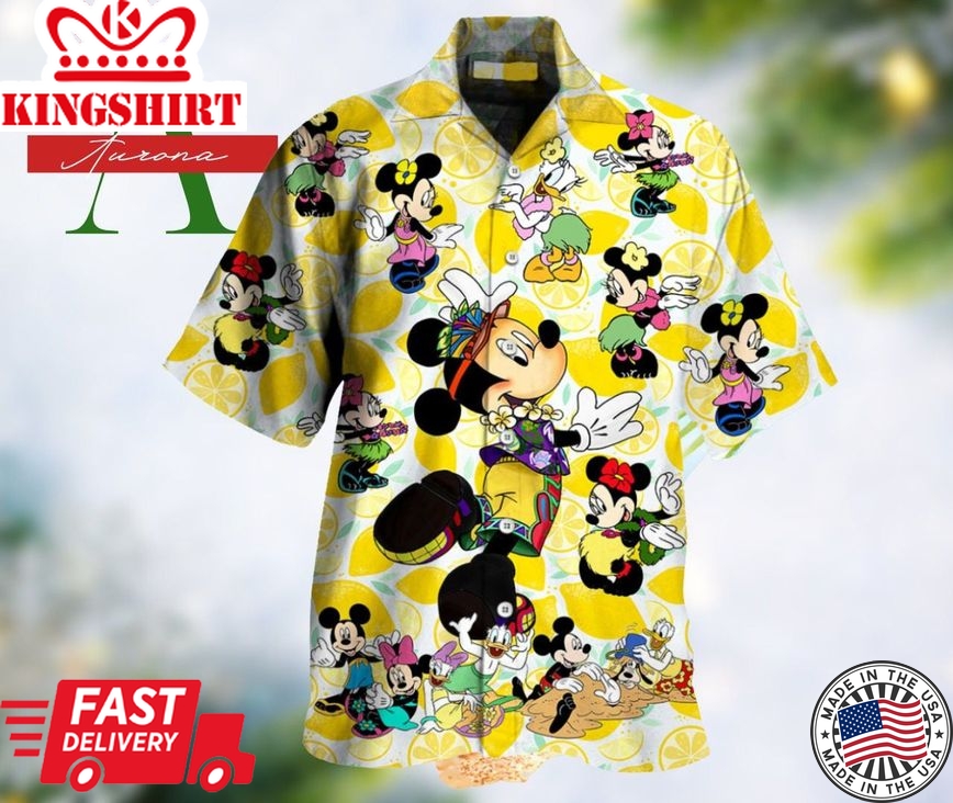 3D Mickey Grinch Face Funny Christmas Gift Merry Xmas Trendy Hawaiian Shirt