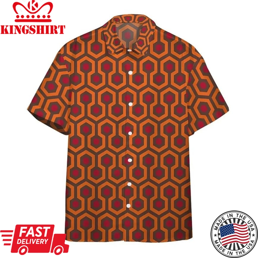 3D Overlook Hotel Carpet The Shining Hawaiian Shirt