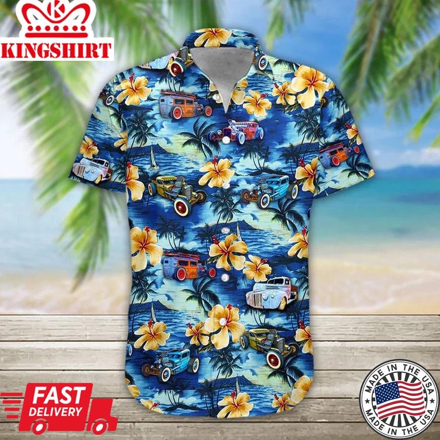 3D Rat Rod Trendy Hawaiian Shirt For Men And Women