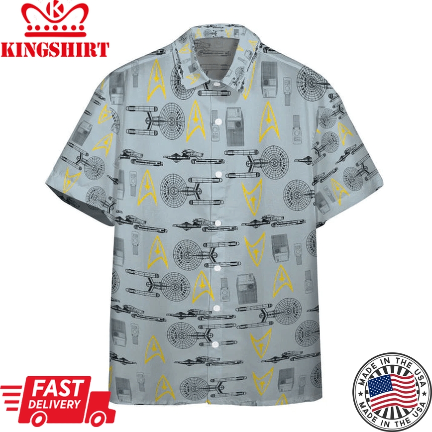 3D S.T Shipyards Gray Custom Trendy Hawaiian Shirt, Summer Aloha Shirt, Summer Gift For Him