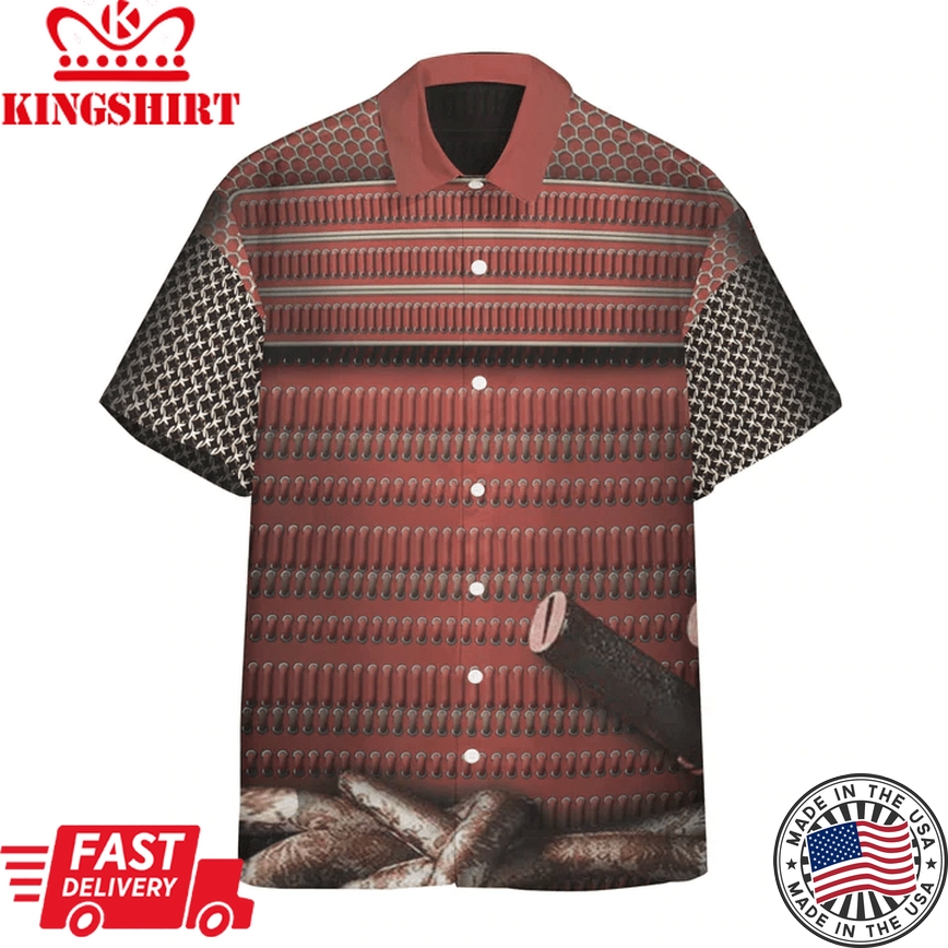 3D Samurai Custom Hawaiian Short Sleeve Shirt, Trendy Hawaiian Shirt For Men, Women