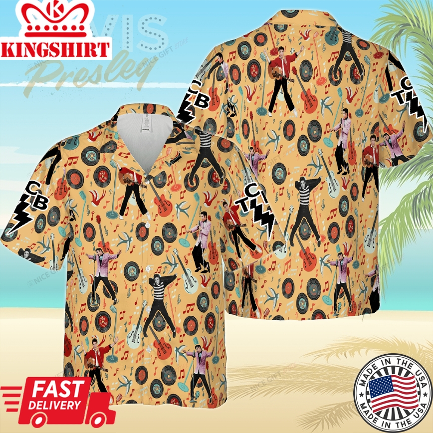 3D Shirt with Hawaiian Essence Celebrating Elvis Presley